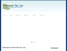 Tablet Screenshot of precisiontax.net